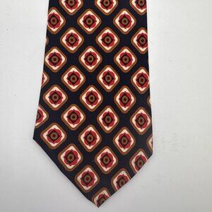 RARE Vintage Necktie 100% Silk Made In Italy Fashion Bar Of Colorado 1930s-1970s